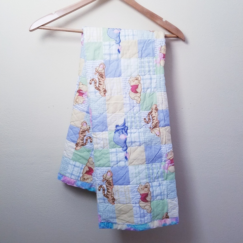 Handmade Winnie the Pooh Baby Quilt